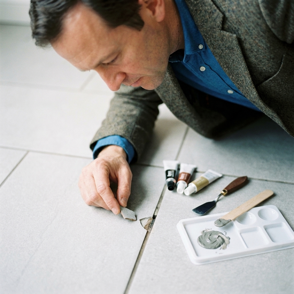Patch Chips and Small Cracks in Porcelain and Ceramic Tile