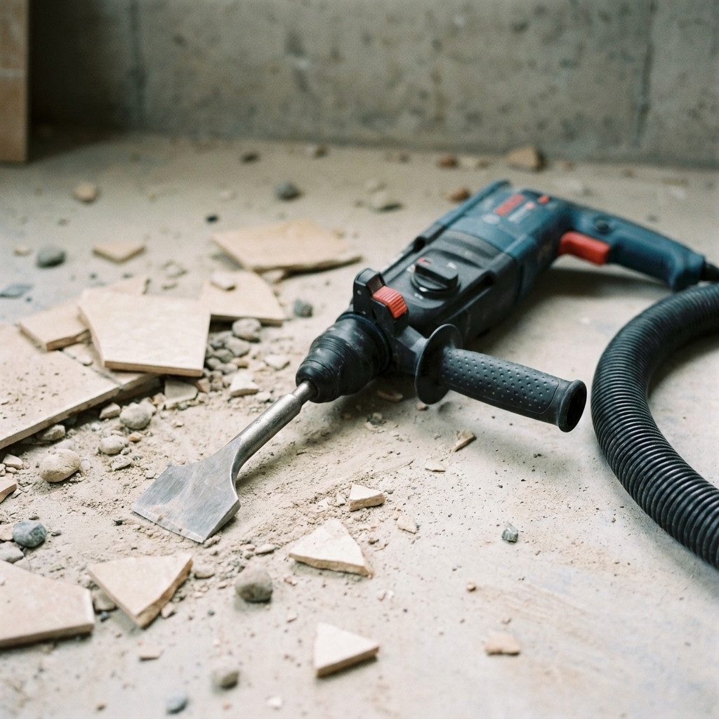 Tools and Techniques for Removing Old Tile and Thinset